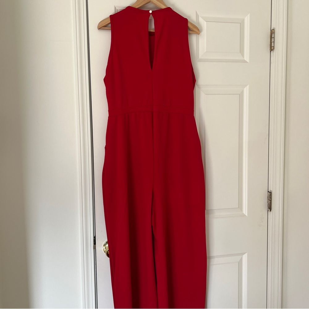 Boohoo Red Sleeveless Jumpsuit - Picture 5 of 10